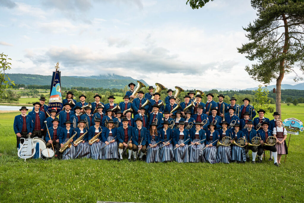 Die Musikanten der Musikkapelle Memhölz