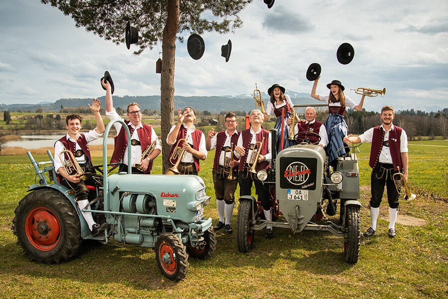 Flügelhornregister der Musikkapelle Memhölz