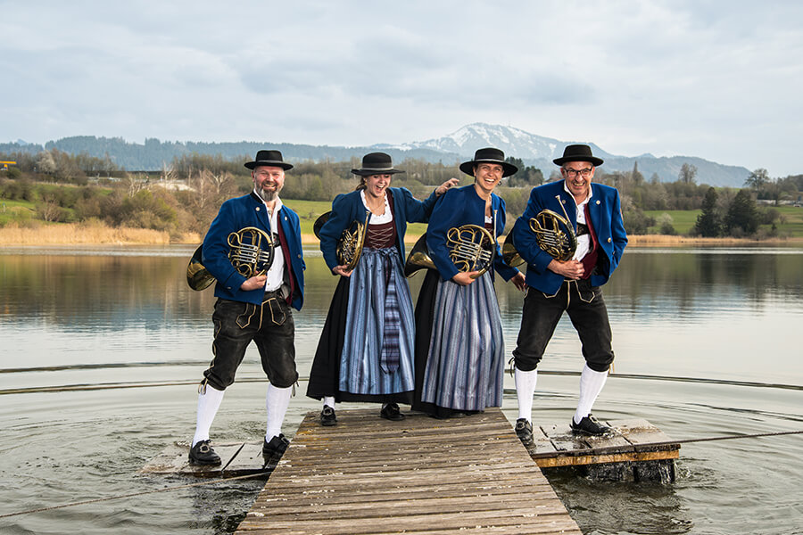 Hornregister der Musikkapelle Memhölz