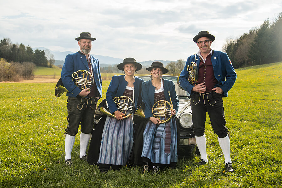 Hornregister der Musikkapelle Memhölz