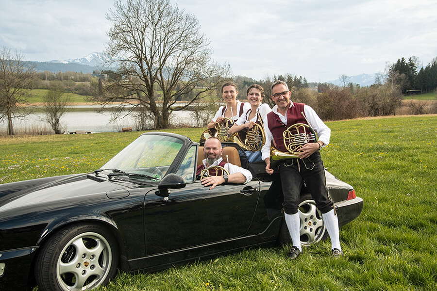 Hornregister der Musikkapelle Memhölz