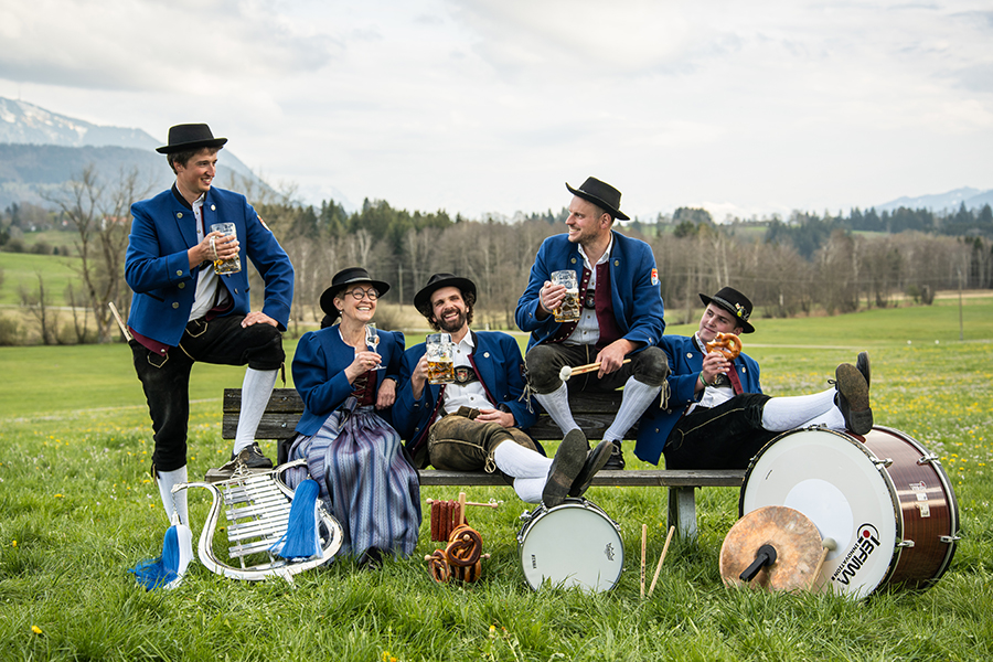 Das Schlagwerk der Musikkapelle Memhölz