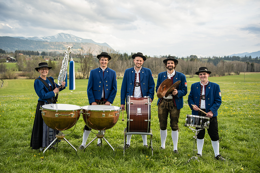 Das Schlagwerk der Musikkapelle Memhölz