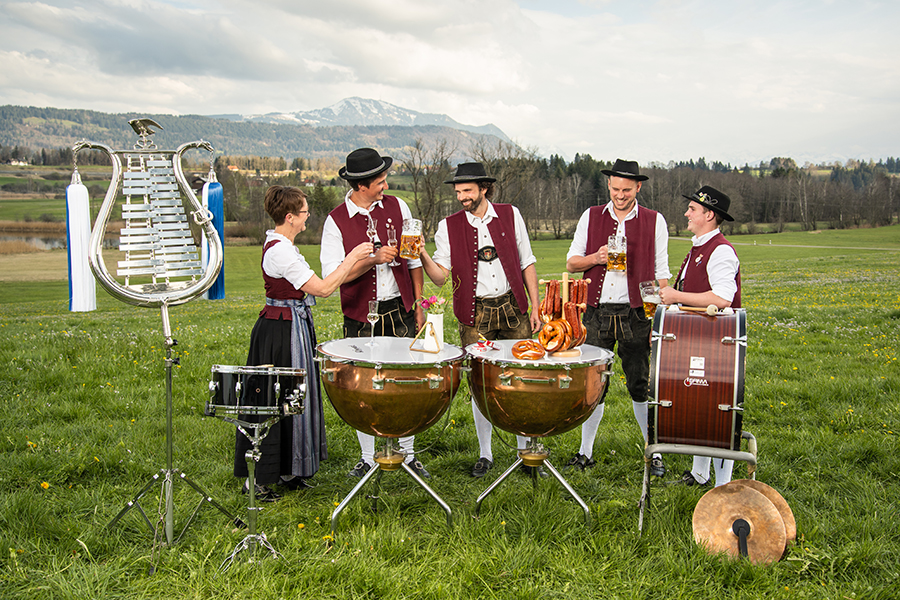 Das Schlagwerk der Musikkapelle Memhölz