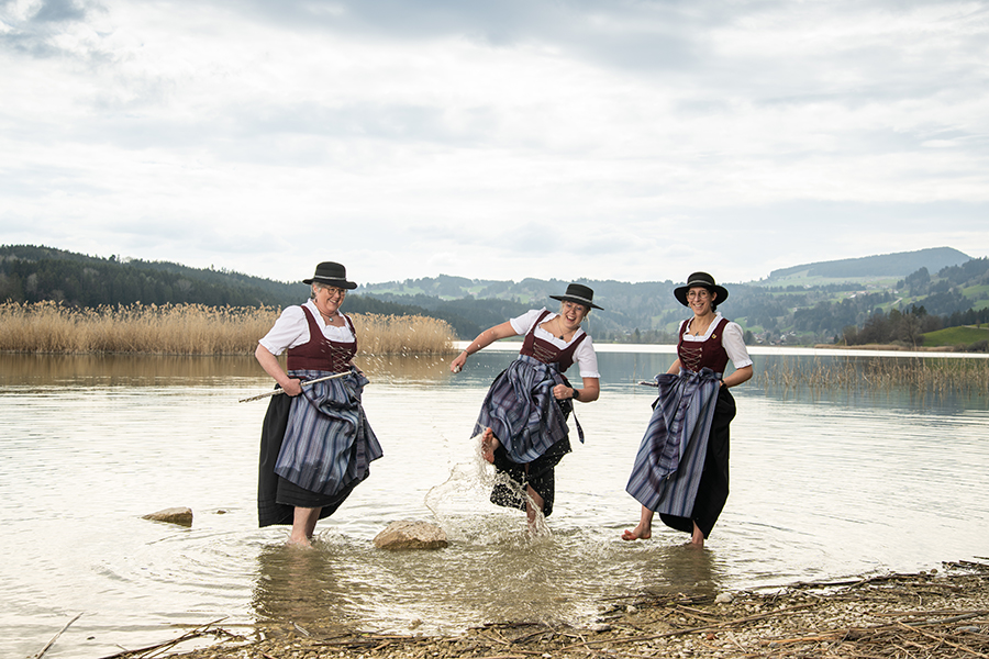 Das Querflöten-Register im Wasser